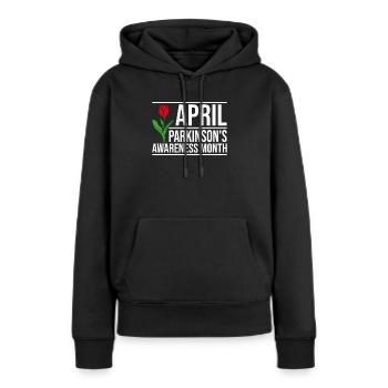Parkinson Schüttellähmung Krankheit - Frauen Premium Bio Hoodie - Schwarz - Vorne - Julia (174cm)