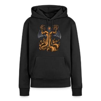 Mythologie grecque Divinité Typhon - Sweat à capuche Premium bio Femme - noir - Devant - Julia (174cm)