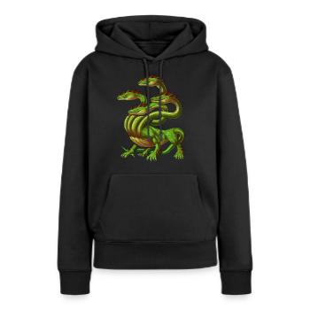 Mythologie grecque Monster Hydra - Sweat à capuche Premium bio Femme - noir - Devant - Julia (174cm)