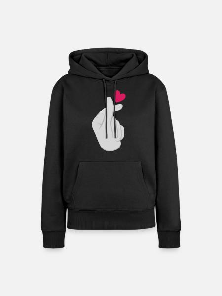 K-Pop K-Drama Koreanische Popmusik - Frauen Premium Bio Hoodie - Schwarz