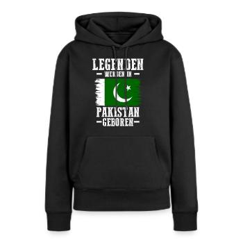 Pakistan Pakistaner Pakistanisches - Frauen Premium Bio Hoodie - Schwarz - Vorne - Julia (174cm)