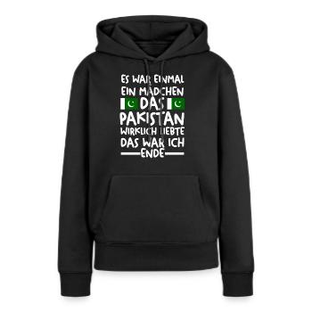 Pakistan Pakistaner Pakistanisches - Frauen Premium Bio Hoodie - Schwarz - Vorne - Julia (174cm)