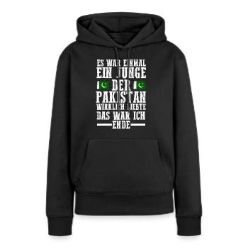 Pakistan Pakistaner Pakistanisches - Frauen Premium Bio Hoodie - Schwarz - Vorne - Julia (174cm)