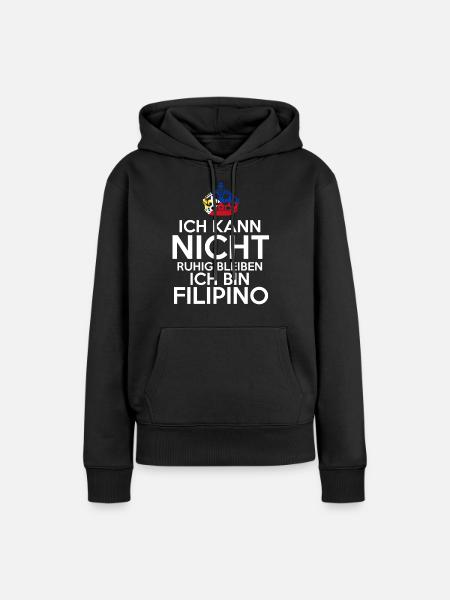 Philippinen Filipino Philippinisches - Frauen Premium Bio Hoodie - Schwarz