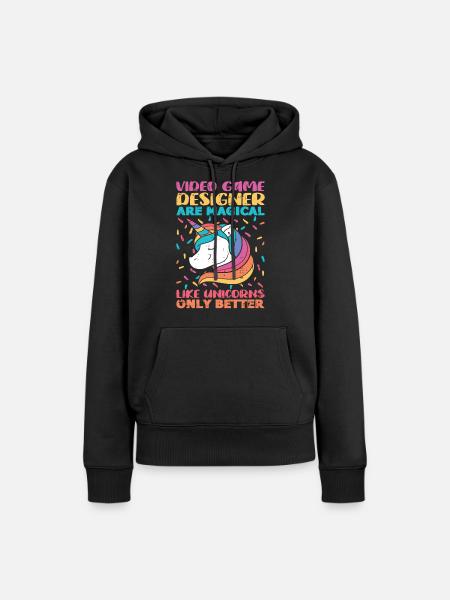 Video Game Designer - Frauen Premium Bio Hoodie - Schwarz