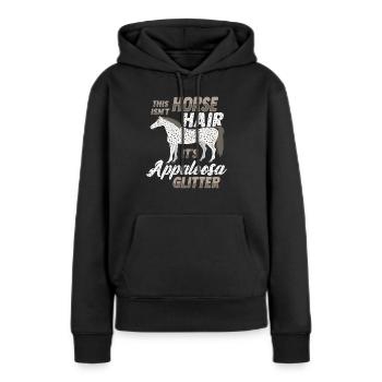 Appaloosa Pferd - Frauen Premium Bio Hoodie - Schwarz - Vorne - Julia (174cm)