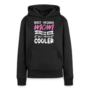 West Virginia mutter geschenk - Frauen Premium Bio Hoodie - Schwarz - Vorne - Julia (174cm)