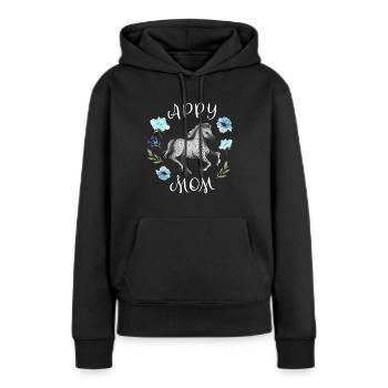 Appaloosa-Pferdekleidung Appaloosa-Mutter - Frauen Premium Bio Hoodie - Schwarz - Vorne - Julia (174cm)