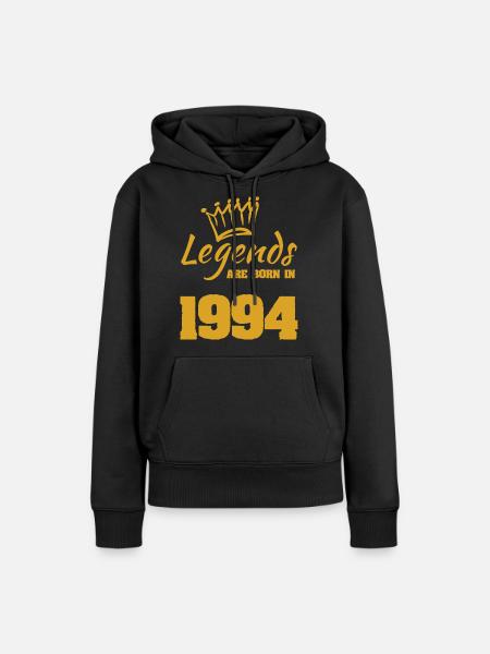 1994 - Frauen Premium Bio Hoodie - Schwarz