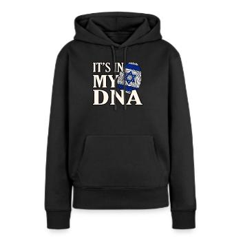 Israel - Frauen Premium Bio Hoodie - Schwarz - Vorne - Julia (174cm)