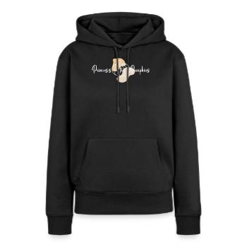 Princesse La Citrouille Automne En Automne Octobre - Sweat à capuche Premium bio Femme - noir - Devant - Julia (174cm)