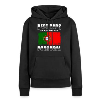Portugiesischer Vater Beste Väter Porgutal - Frauen Premium Bio Hoodie - Schwarz - Vorne - Julia (174cm)
