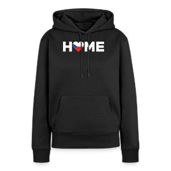 République tchèque Accueil Drapeau de la République tchèque - Sweat à capuche Premium bio Femme - noir - Devant - Julia (174cm)