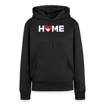 Indonesien Heimat Indonesien Flagge - Frauen Premium Bio Hoodie - Schwarz - Vorne - Julia (174cm)