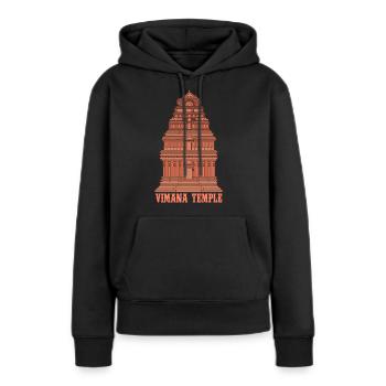 Ancient Astronaut Theorie Vimana Tempel - Frauen Premium Bio Hoodie - Schwarz - Vorne - Julia (174cm)
