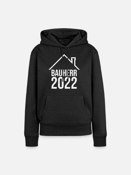Bauherr 2022 Eigenheim - Frauen Premium Bio Hoodie - Schwarz
