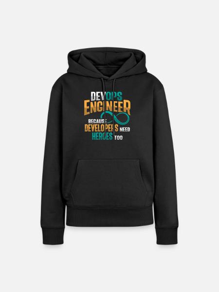 Sys-Admin Entwickler Devops-Ingenieur - Frauen Premium Bio Hoodie - Schwarz