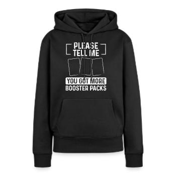 Trading Card Game Trade Trading Cards Collecting - Frauen Premium Bio Hoodie - Schwarz - Vorne - Julia (174cm)