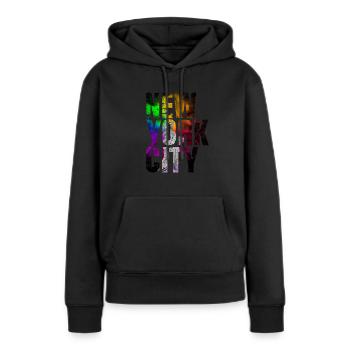 New York Freiheitsstatue USA Amerika Big Apple - Frauen Premium Bio Hoodie - Schwarz - Vorne - Julia (174cm)