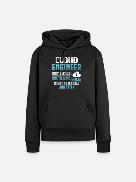 Cloud-Administrator Cloud-Devops - Frauen Premium Bio Hoodie - Schwarz