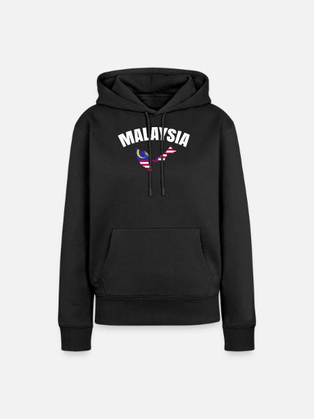 Malaysia - Frauen Premium Bio Hoodie - Schwarz
