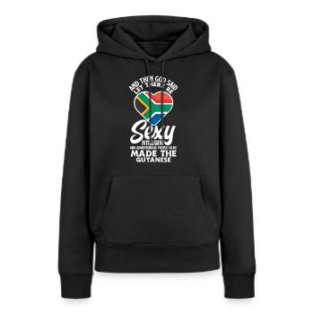 Lustiges Geschenk Zum Guyanischen Erbe - Frauen Premium Bio Hoodie - Schwarz - Vorne - Julia (174cm)