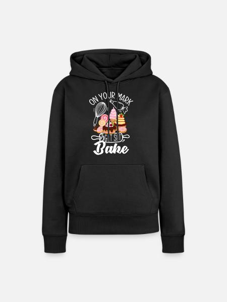 Lustiges Hobby Bäcker Geschenk - Frauen Premium Bio Hoodie - Schwarz