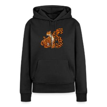 6 ans garçon anniversaire Jaguar - Sweat à capuche Premium bio Femme - noir - Devant - Julia (174cm)