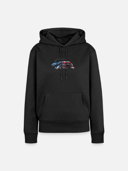 Languste - Frauen Premium Bio Hoodie - Schwarz