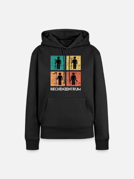 Rechenzentrum Garten Rechen Gärtner - Frauen Premium Bio Hoodie - Schwarz