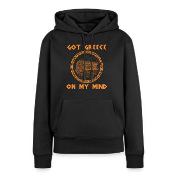 Antike Griechische Mythologie und Griechisches - Frauen Premium Bio Hoodie - Schwarz - Vorne - Julia (174cm)
