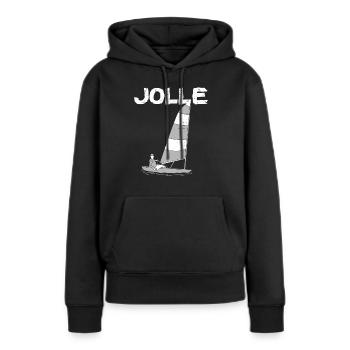 Jolle Jollen Jollensegeln Segler Segeln Kapitän - Frauen Premium Bio Hoodie - Schwarz - Vorne - Julia (174cm)