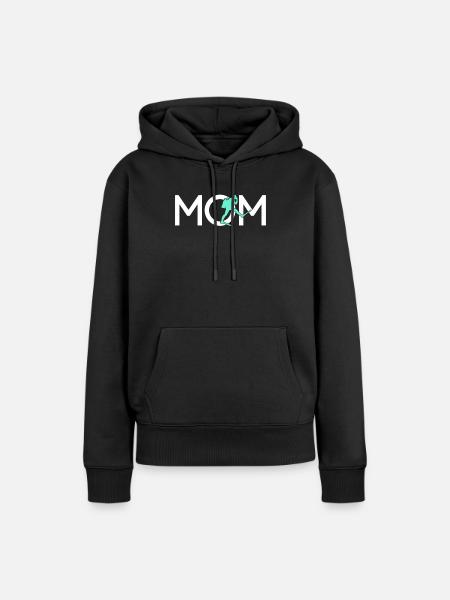 Taucherin Mama - Frauen Premium Bio Hoodie - Schwarz
