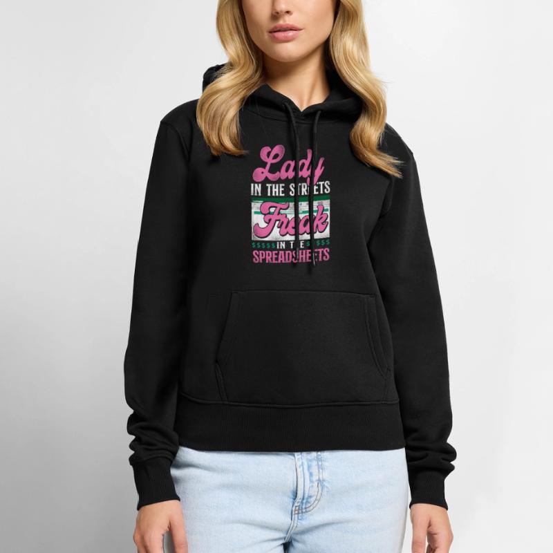 Comptable Comptable Comptable Comptabilité Sweat à capuche Premium bio Femme