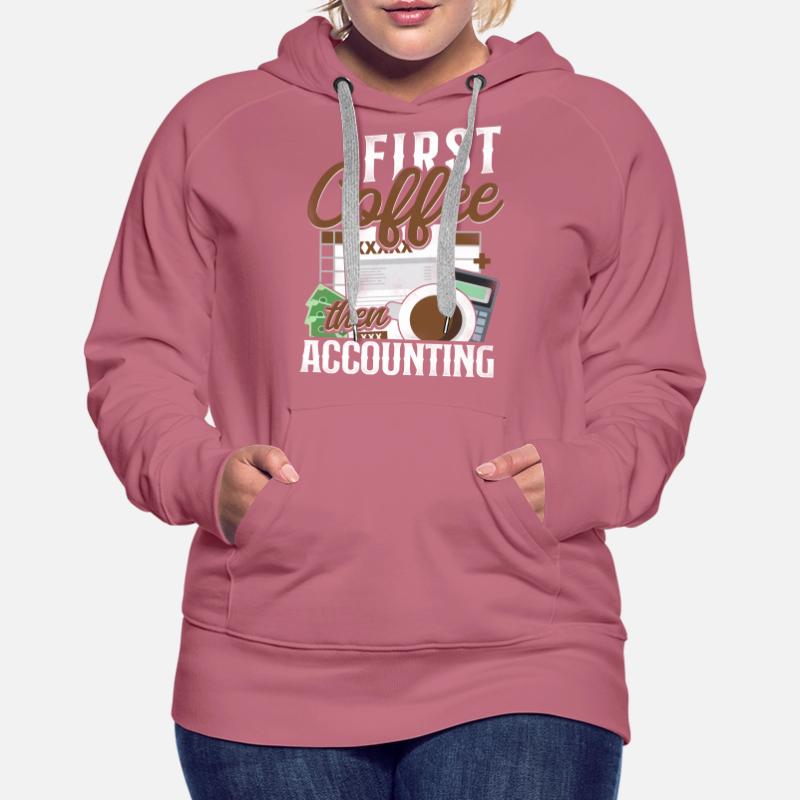 Comptable Comptable Comptable Comptabilité Sweat à capuche Premium bio Femme