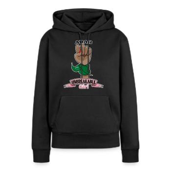 Arab Girl Unbreakable I Arab Heritage I Saudi - Frauen Premium Bio Hoodie - Schwarz - Vorne - Julia (174cm)