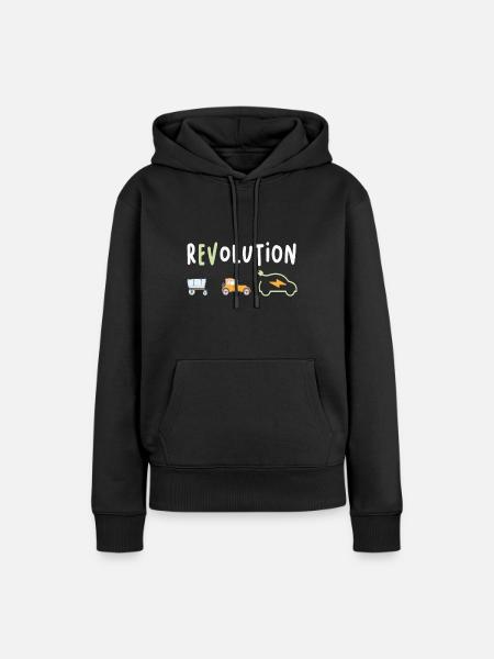 Revolution Elektroauto elektro Auto eauto - Frauen Premium Bio Hoodie - Schwarz