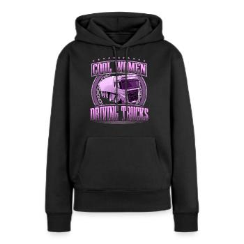 LKW Fahrer Lkw Fahrerin - Frauen Premium Bio Hoodie - Schwarz - Vorne - Julia (174cm)
