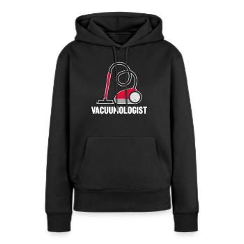 Staubsauger Haushalt Hausputz Hausfrau Hausmann - Frauen Premium Bio Hoodie - Schwarz - Vorne - Julia (174cm)