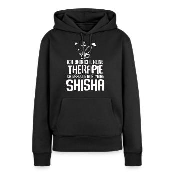 Shisha Geschenk für Wasserpfeife Shishabar Pfeife - Frauen Premium Bio Hoodie - Schwarz - Vorne - Julia (174cm)