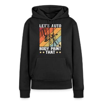 Fahrzeuglackierer Lackierer Airbrush Geschenk - Frauen Premium Bio Hoodie - Schwarz - Vorne - Julia (174cm)