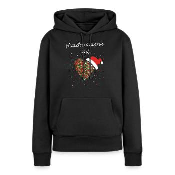 Hundetrainerin mit Herz Hunde Weihnachtsgeschenk - Frauen Premium Bio Hoodie - Schwarz - Vorne - Julia (174cm)