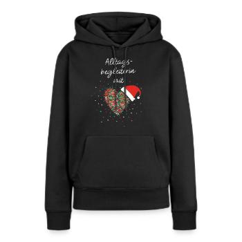 Alltagsbegleiterin Sozialer Beruf Heiligabend - Frauen Premium Bio Hoodie - Schwarz - Vorne - Julia (174cm)