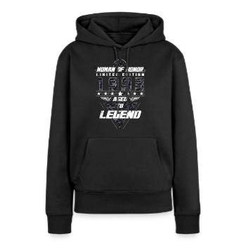 Woman of Honor Birthday 1993 Camouflage Gift - Women’s Premium Organic Hoodie - black - Front - Julia (174cm)
