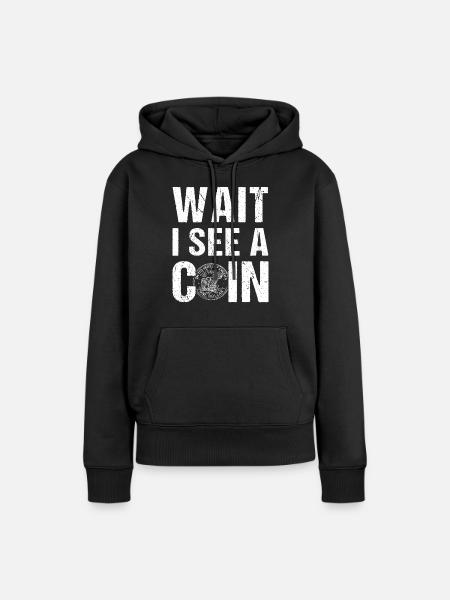 Numismatik Münzsammeln Geschenk - Frauen Premium Bio Hoodie - Schwarz