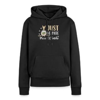 Seulement un morceau de rouleaux de sushi de japonais - Sweat à capuche Premium bio Femme - noir - Devant - Julia (174cm)