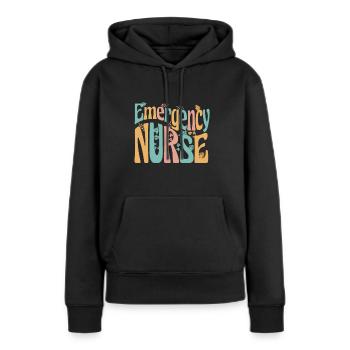 Krankenpflegerin - Emergency Nurse - Frauen Premium Bio Hoodie - Schwarz - Vorne - Julia (174cm)