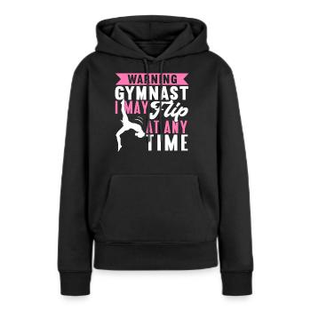 Acrobat Gymnastique Gymnastique Tumbling - Sweat à capuche Premium bio Femme - noir - Devant - Julia (174cm)