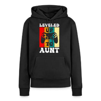 Promu tante Promu tante - Sweat à capuche Premium bio Femme - noir - Devant - Julia (174cm)