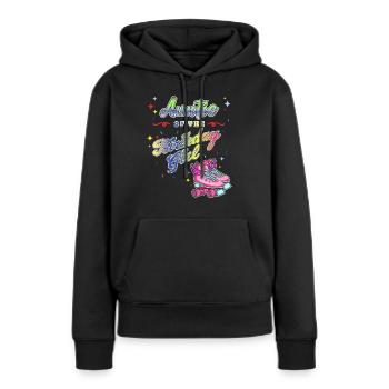 Inline Skater - Frauen Premium Bio Hoodie - Schwarz - Vorne - Julia (174cm)